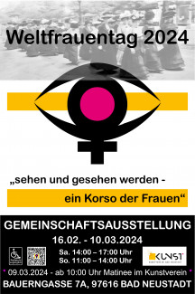 Plakat Kunstverein NES Weltfrauentag 2024