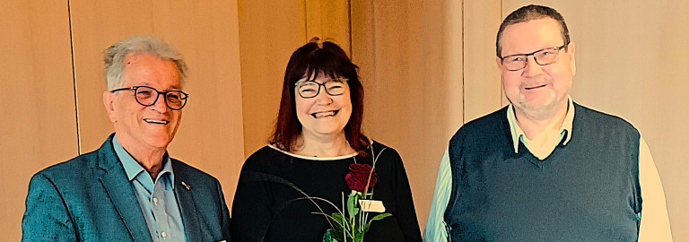 Fritz Schroth, Marion Winnefeld und Dekan Uwe Rasp