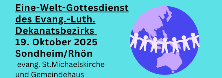 Plakatausschnitt Weltgottesdienst 19.10.25 Sondheim/Rhön