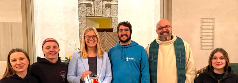 Gottesdienst-Team bei der Verabschiedung von Dekanatsjugendreferentin Christina Studtrucker am 21.11.251.11.2025 