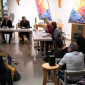 Podiumsdiskussion - v. li.n. re.: Prof. Dr. Kerber, Dekan Dr. Kreft, Martina Harasim, Gisela Bornowski