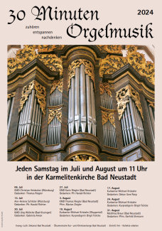 Plakat 30 Minuten Orgel NES 2024