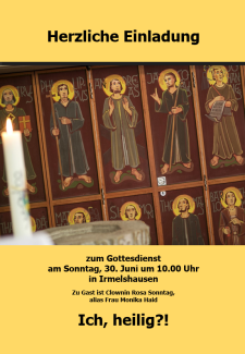 Plakat Rosa Sonntag Irmelshausen 30.6.24