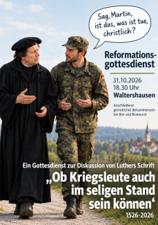 Plakat Reformationsfest-Gottesdienst Waltershausen 31.10.2026