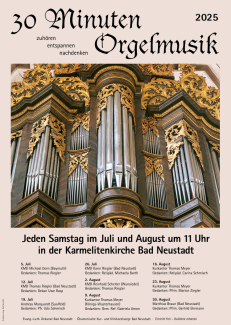 Plakat Orgelsommer Bad Neustadt 2025